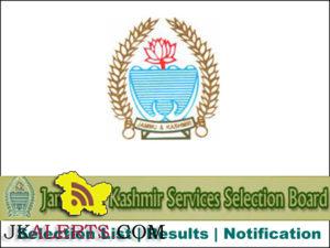 JKSSB Selection list of Forest Guard (Forest Department) various District and Divisional cadre