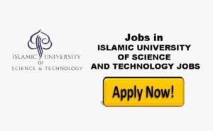 Islamic University of Science and Technology IUST walk in interview