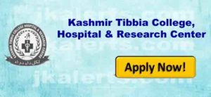 Kashmir Tibbia College,Hospital & Research Center jobs Recruitment
