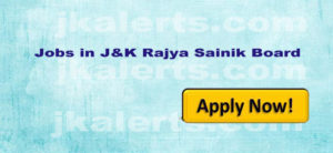 Jobs in J&K Rajya Sainik Board