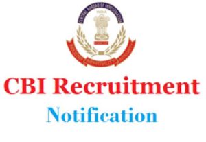 Central Bureau of Investigation (CBI) Recruitment, Inspectors posts, CBI jobs Jammu