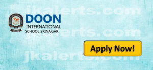doon international school Srinagar Recruitment