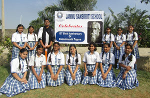 Rabindranath Tagore Jayanti solemnizes in Jammu Sanskriti School, Jammu
