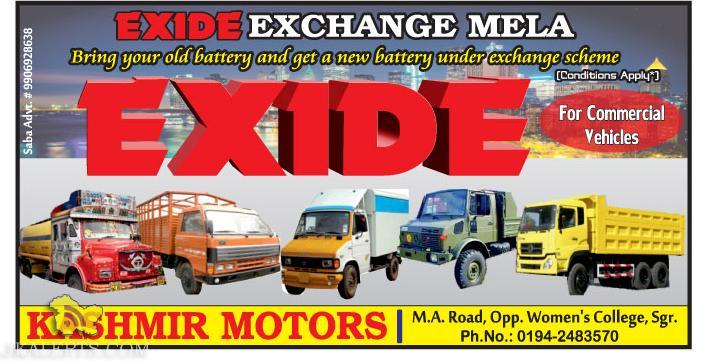 Exide Exchange Mela In Jammu and Kashmir