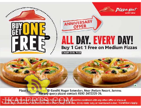 Pizza Hut Buy one get one free offer