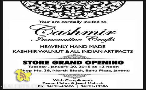 Cashmir innovative crafts store grand opening