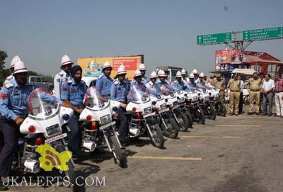 Traffic Police arrangements on the eve of Republic Day 2015