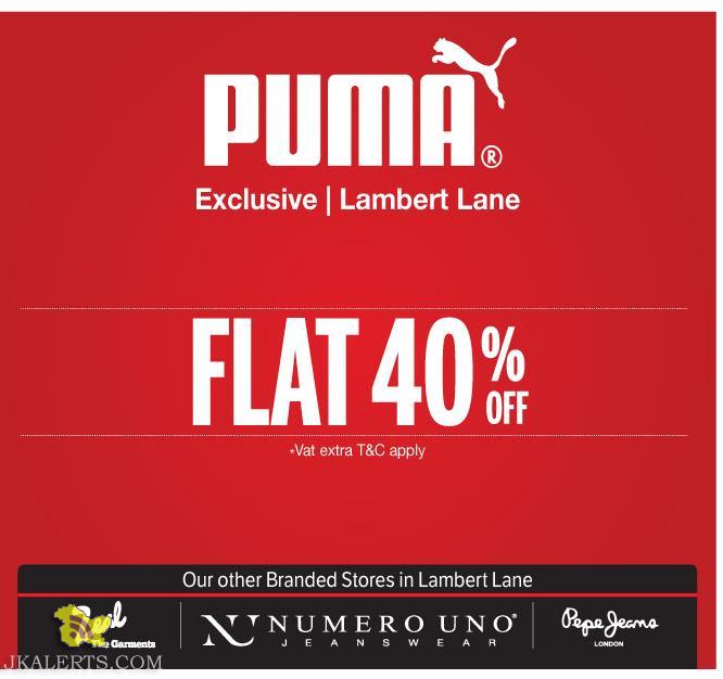 Puma Sale in srinagar, Flat 40% off