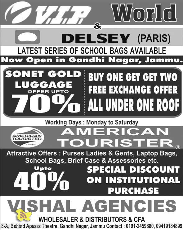 V.I.P world and DELSEY Paris Sale in Vishal Agencies