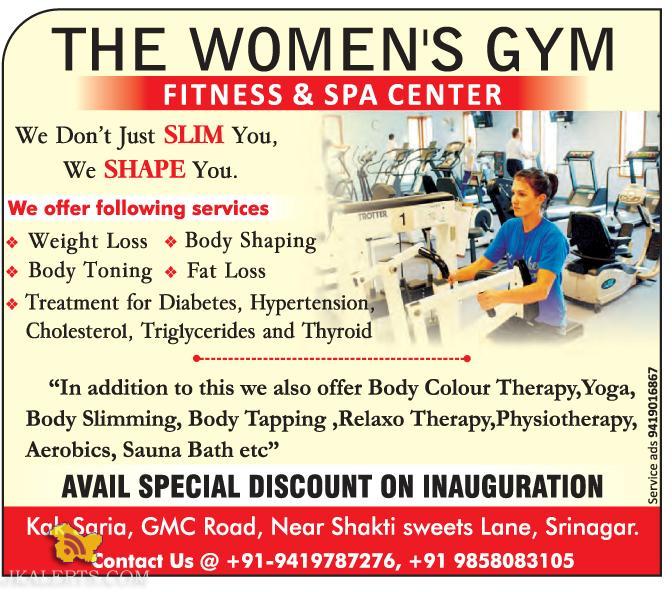SPECIAL OFFER ON THE WOMEN'S GYM FITNESS & SPA CENTER