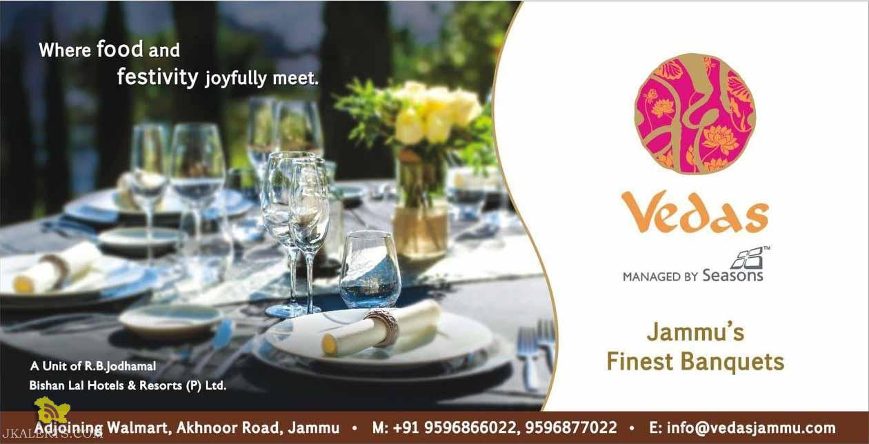 VEDAS - Jammu's Finest Banquets Booking Open