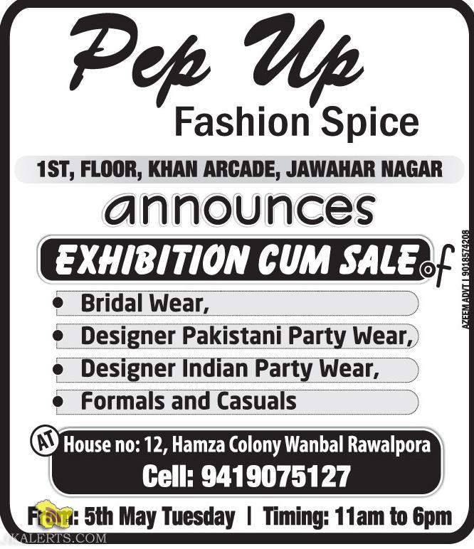 PEP UP Fashion Spice Exhibition cum sale
