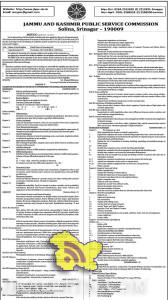 JKPSC SCREENING TEST AND SYLLABUS Superintendent- ITI in Technical Education Department