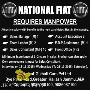 Jobs in National FLAT Sales Manager, Team Leader, Sales Consultant