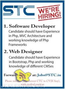 Software Developer, Web Designer jobs in STC Srinagar