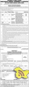 Consultants jobs for various assignments in the Directorate of Economics & Statistics