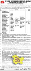 FMPHW Jobs in District Health Society