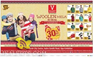 V Mart woolen Sale flat 30% off sarah city centre