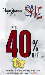 Pepe Jeans sale in City Square mall, yougal sons