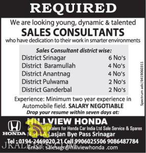 Sales Consultant jobs in HILLVIEW HONDA