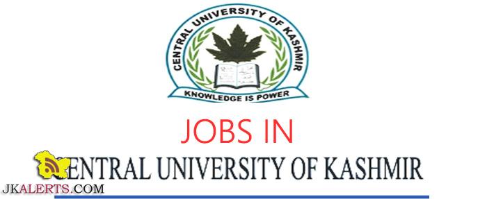 CENTRAL UNIVERSITY OF KASHMIR EMPLOYMENT NOTIFICATION FOR NON-TEACHING POSTS
