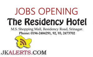 MANAGER (House Keeping), STORE KEEPER, FRONT DESK EXECUTIVE, RESERVATION EXECUTIVE