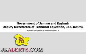 Academic arrangement in Polytechnics and ITIs Deputy Directorate of Technical Education, J&K Jammu