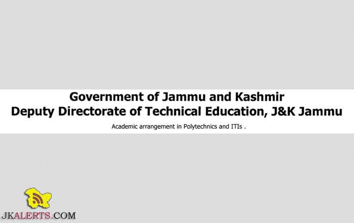 Academic arrangement in Polytechnics and ITIs Deputy Directorate of Technical Education, J&K Jammu