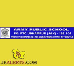 Teaching Jobs in Army Public School, Udhampur, Jobs in APS udhampur