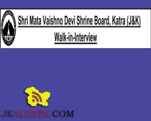 Jobs in Shri Mata Vaishno Devi Shrine Board, Walk-in-Interview for ‘Acharya (Jyotish)’