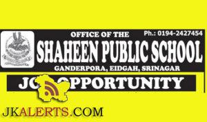 Teacher jobs in Shaheen Public School.