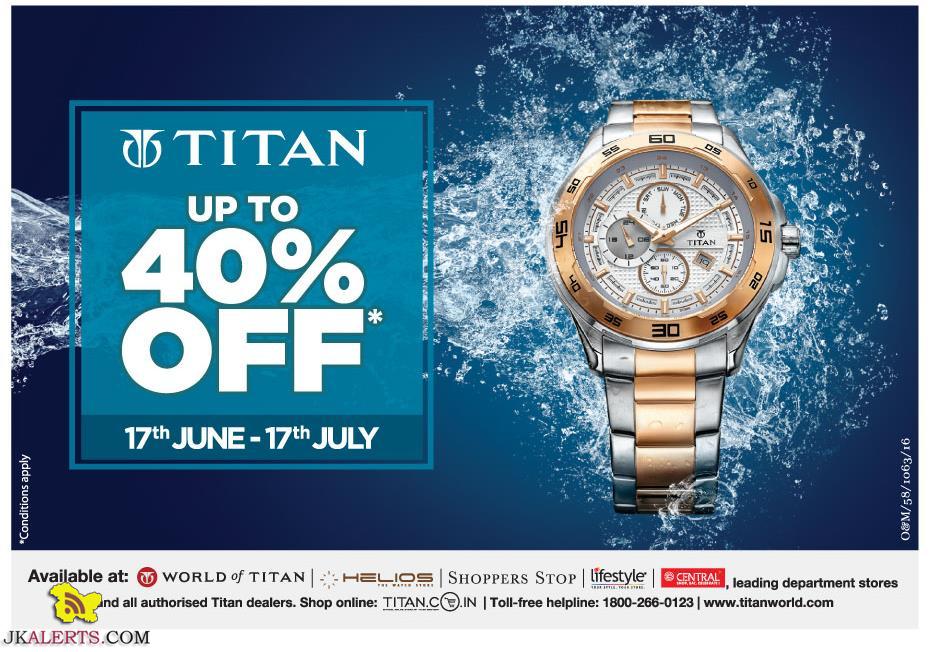 Titan Sale upto 40%