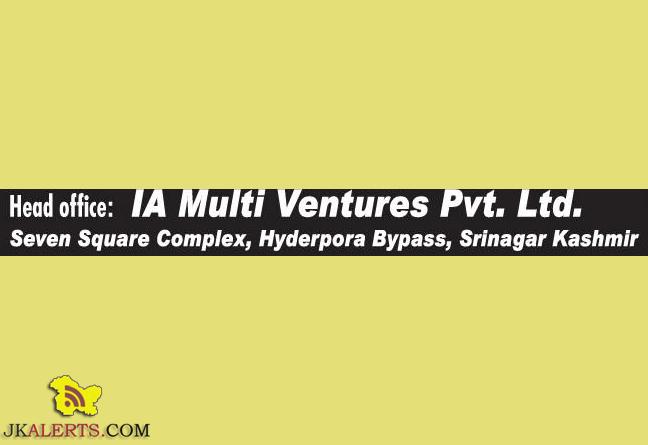 Jobs in IA Multi Ventures Pvt Ltd