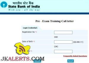 SBI Preliminary Online PO Exam Call letter Download