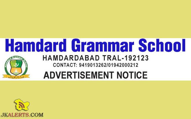 Jobs in Hamdard Grammar School