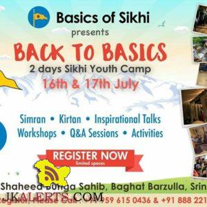 Basics of Sikhi 2 days Sikhi Youth Camp 16th & 17th July 2016