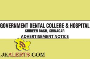 Government Dental College & Hospital Registrar Post.