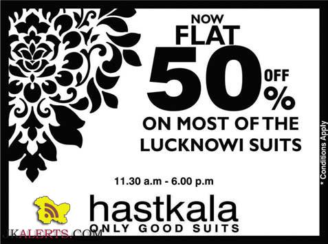 Flat 50% off on Hastkala on all Suits