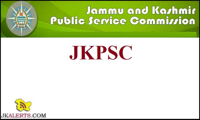 JKPSC Various Posts Exams Schedule