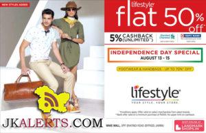 Independence day special sale at Lifestyle Wave Mall Flat 50% off
