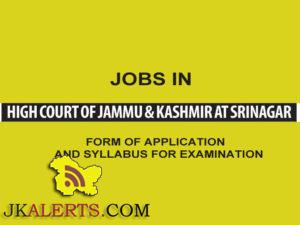 FORM OF APPLICATION FOR APPOINTMENT TO THE POST OF DISTRICT JUDGE AND SYLLABUS FOR EXAMINATION