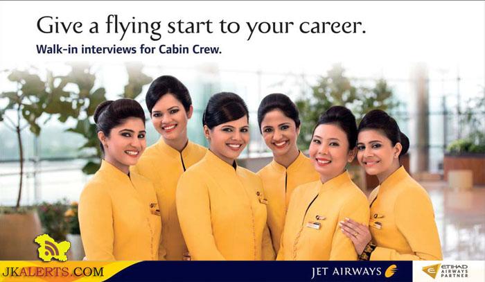 Walk-in interviews for Jet Airways Cabin Crew Venue Jammu