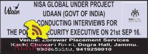 Udaan placement drive for the post of Security executives