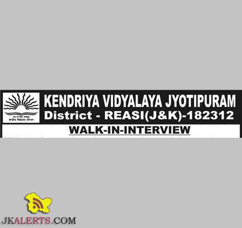 Walk-in-interview in KV Jyotipuram Reasi
