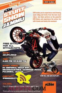 KTM Stunt Show Jammu Free Entry for all
