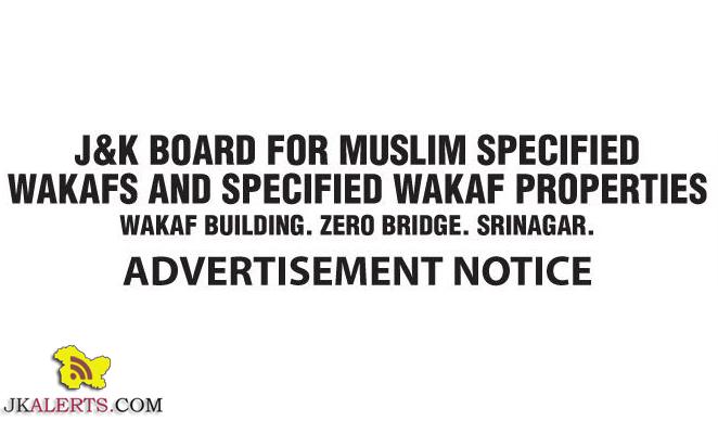 wakf board kashmir jobs