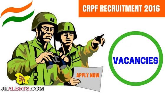 CRPF Jobs, CRPF Recruitment 2020.