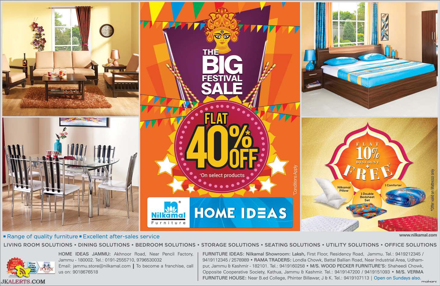 The Big Festival Navratra Sale Flat 40% off Home Ideas