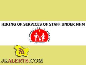 Hiring of Staff under National Health Mission