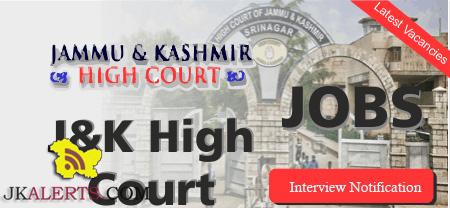 JKL High Court Written Examination Schedule.